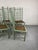 Italian Chairs in Green Wood and Vienna Straw, 1980s, Set of 6 For Sale - Image 3 of 9