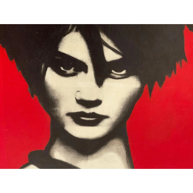 Graphic Mixed Media on Canvas For Sale - Image 11 of 13