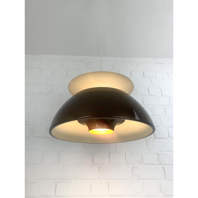 1970s Jutlandia Pendant Lamp by Jorgen Hoj for Holmegaard, Denmark, 1970s For Sale - Image 5 of 15