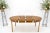 Round Sunburst Pattern Mid-Century Modern Dining Table with Two Leaves For Sale - Image 9 of 12