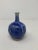 Mid-Century Modern Mid 20th Century Round Blue Ceramic Vase For Sale - Image 3 of 10