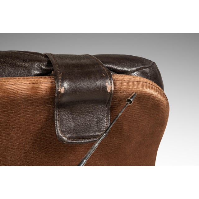 Scandinavian Modern Recliner High-Back Lounge Chair & Ottoman Attributed Soda Galvano for Vatne Mobler, Norway, C. 1970s For Sale - Image 11 of 18