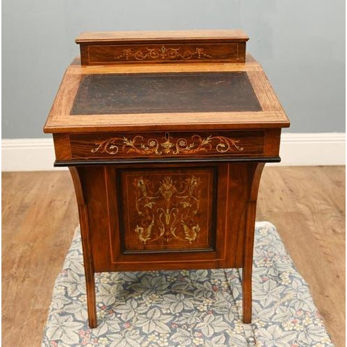 Antique Sheraton Revival Davenport Desk, 1890s For Sale - Image 4 of 18