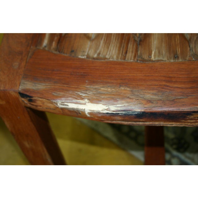 Early 1900s Antique "Ranch Table" Mesquite With Four Chairs - Set of 5 For Sale - Image 18 of 18