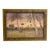 Small Old 1930s Florida Sunset Painting With Palm Trees For Sale