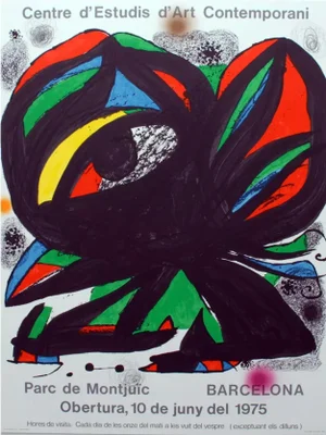 Joan Miro - Exhibition Poster 1975 - Lithograph