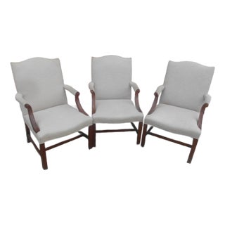 Lexington Fireside Arm / Side Chairs- Set of 3 For Sale