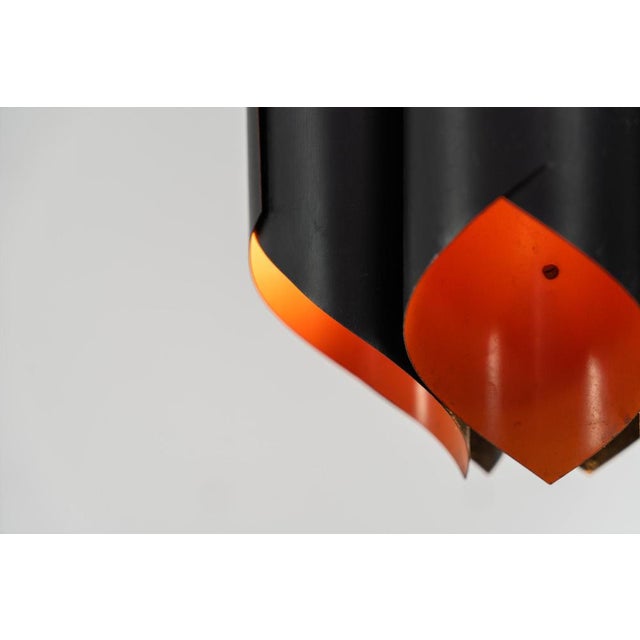 Black Sculptural Pendant Light by Bent Karlby for Lyfa For Sale - Image 8 of 10