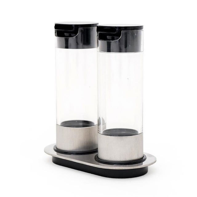 Cylindrical Oil and Vinegar Set by Studio Opi for Cini and Nils, 1970s, Set of 2 For Sale - Image 6 of 14