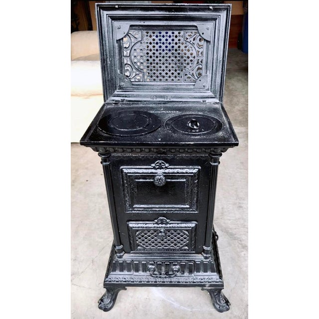 Antique French Cast Iron Stove | Chairish