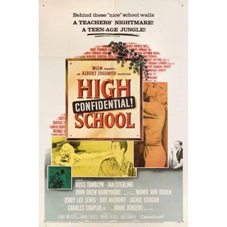 High School Confidential! 1958 U.S. One Sheet Film Poster For Sale