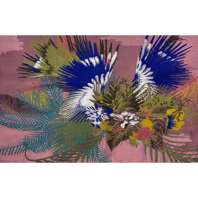 Asian Christian Lacroix Oiseau Fleur Pillows- A Pair For Sale - Image 3 of 6
