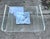 Attributed to Charles Hollis Jones Lucite 1970s Waterfall Swivel Bench or Ottoman For Sale - Image 9 of 17