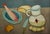 Impressionist Mikail Chemiakin "Still Life With Fish, Bread and Knife" 1978 Custom Framed For Sale - Image 3 of 6