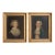 Antique Georgian Portraits Provincial Folk Art Oil Paintings, 18th Century - a Pair For Sale