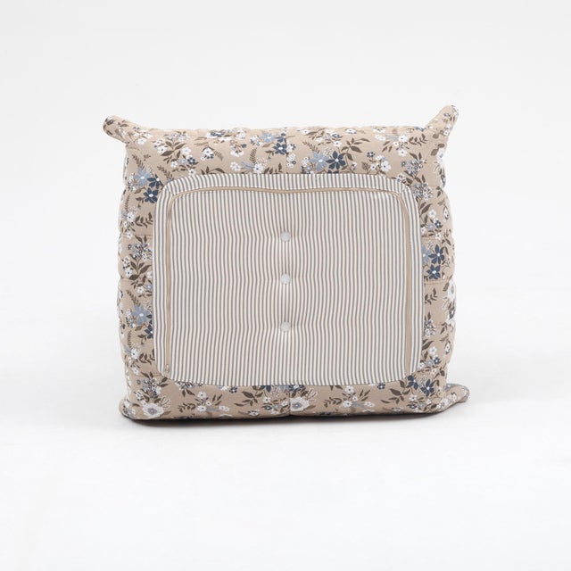 Ligne Roset Togo Set in Continental Floral Upholstery Loveseat, Fireside Chair & Ottoman - Restored For Sale - Image 4 of 17