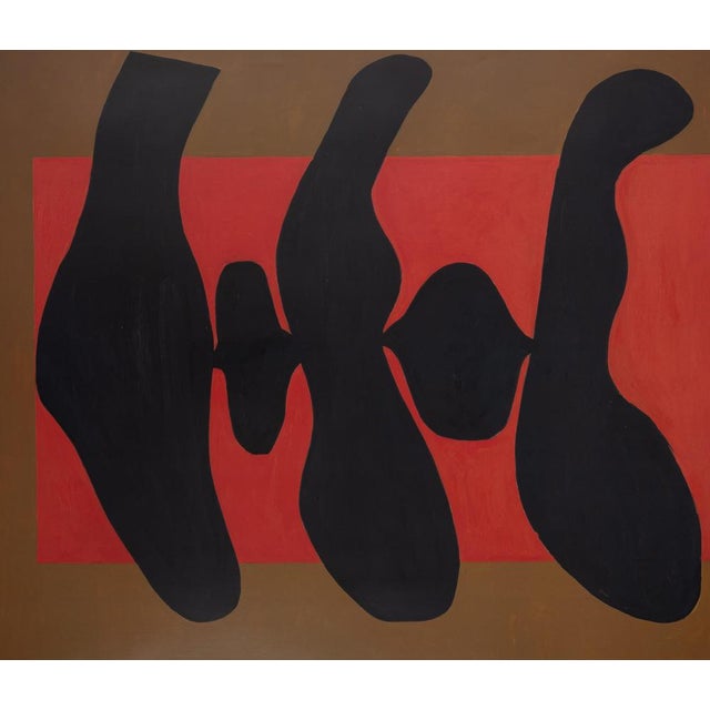 Robert Motherwell (1915-1991) The Dance Original color poster Signed in the plate with the artist's monogram On poster...