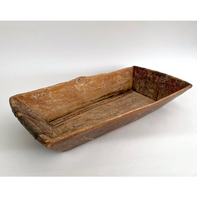 Early 19th Century Rustic Turkish Wood Dough Bowl For Sale - Image 5 of 12