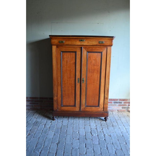 Antique Cherry Wood Maids Wardrobe. For Sale - Image 10 of 10