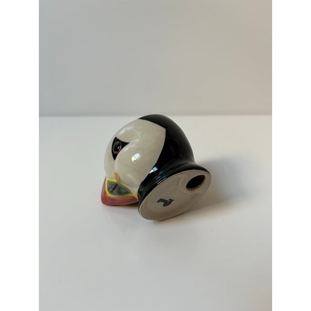 2000 - 2009 Ceramic Puffin Trinket Dish Condiment Egg Cup For Sale - Image 5 of 5