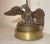 This antique patinated solid bronze American bald eagle table lamp is a stunning piece that will add a touch of...