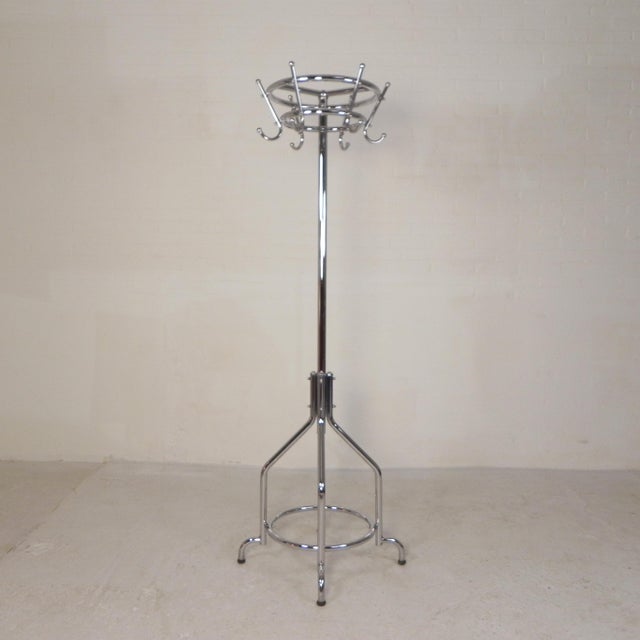 Mid-Century Modern Freestanding Coat Rack with 6 Double Hooks from Tubax, 1950s For Sale - Image 3 of 18