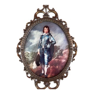 Vintage Framed Reproduction “The Blue Boy” by Thomas Gainsborough For Sale