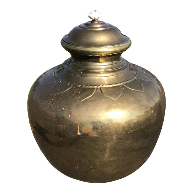 Monumental Antique Chinese Brass Vessel For Sale