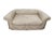 Custom English Roll Arm Bench Seat Damask Loveseat With Pleated Skirt For Sale - Image 12 of 13