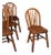 Set of 4 Side Chairs, English Hoop Back Seats, Wwii, Broad Arrow, Reception Hall For Sale
