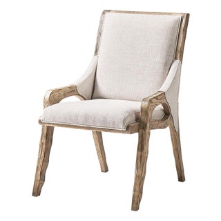 Rustic Western Upholstered Side Chair For Sale