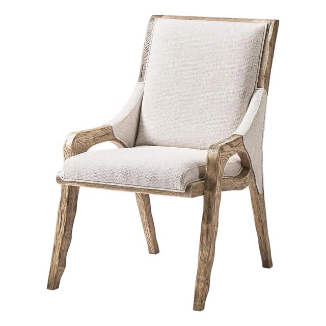 Rustic Western Upholstered Side Chair For Sale