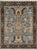 A hand-knotted wool rug, made in India and measuring 9' x 12'. Floral drawing carried across the field inside a...