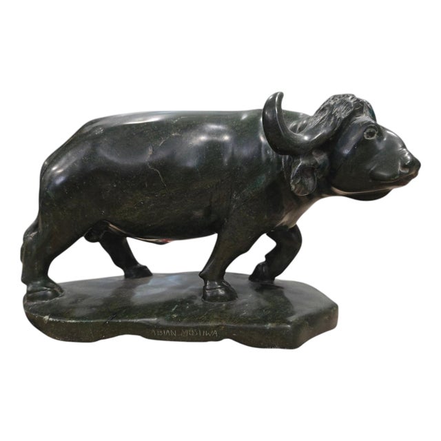 Hand-Carved Serpentine Sculpture by Fabian Musiwa, Zimbabwe, 1970s For Sale