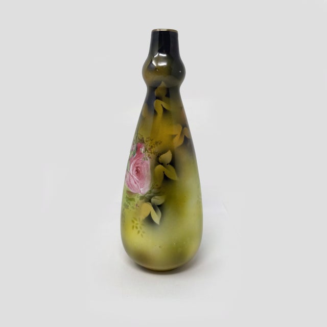 Art Nouveau Antique Rs Prussia 9" Porcelain Vase For Sale - Image 3 of 7