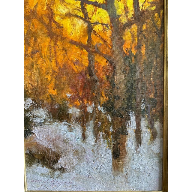 Gold Michael J. Lynch, "Winter Pattern," 2007, Oil on Linen For Sale - Image 8 of 9