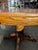 Wood Vintage Oak Round Pedestal Dining Table With Claw Feet For Sale - Image 7 of 10