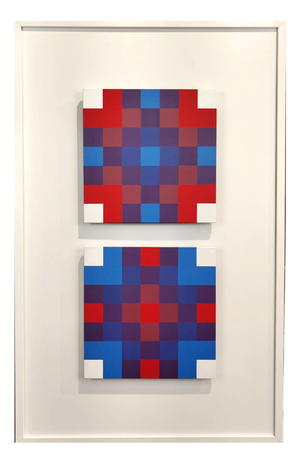 Paolo Minoli, Reticular Interpenetrations, 1971, Plywood and Acrylic