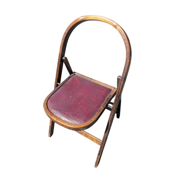 Set of 6 Vintage Acme Chair Company Walnut Folding Chairs + 2 Parts Chairs For Sale - Image 9 of 12