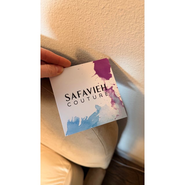 Contemporary Safaveih Gold Velvet Upholstered Bed King Bed For Sale - Image 3 of 12