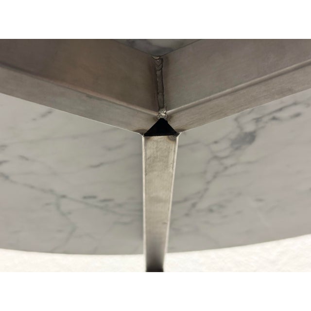 Room & Board Classic Venatino Marble Round End Table For Sale - Image 11 of 12