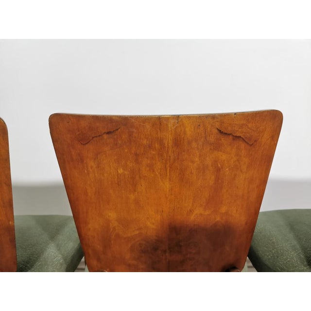 Art Deco Dining Chairs by Jindrich Halabala, 1940s, Set of 4 For Sale - Image 14 of 15
