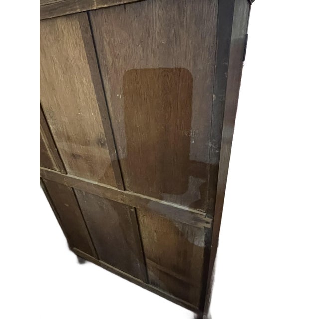 Chinese Cabinet Bookcase With Openwork Doors For Sale - Image 17 of 17