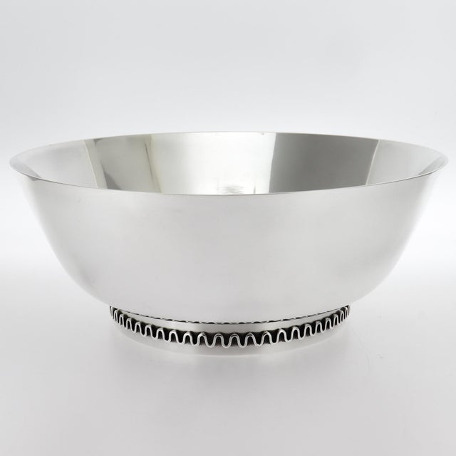 Silver Vintage Sigvard Bernadotte Georg Jensen Modernist Sterling Silver Bowl No. 904 For Sale - Image 8 of 15