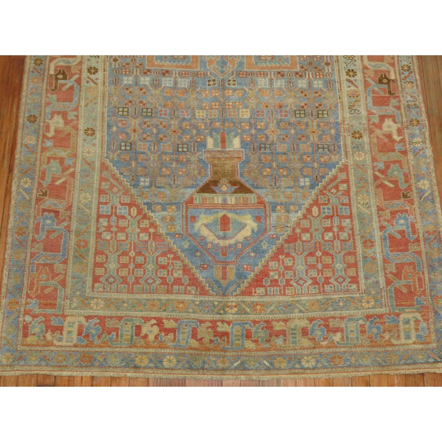Early 20th Century Antique Zabihi Collection Malayer Light Blue Persian Rug For Sale - Image 5 of 8