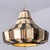Ivory & Brown Ceramiy Trumpet Pendant Light, Denmark, 1970s For Sale - Image 6 of 18