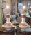 A fine pair of large mid-century Bavarian vases made into lamps. Manufactured by Krautheim & Aldeberg Bavaria. Each is...