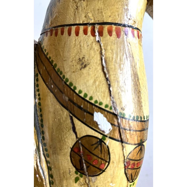 Hand-Painted Wooden Horse For Sale - Image 13 of 16