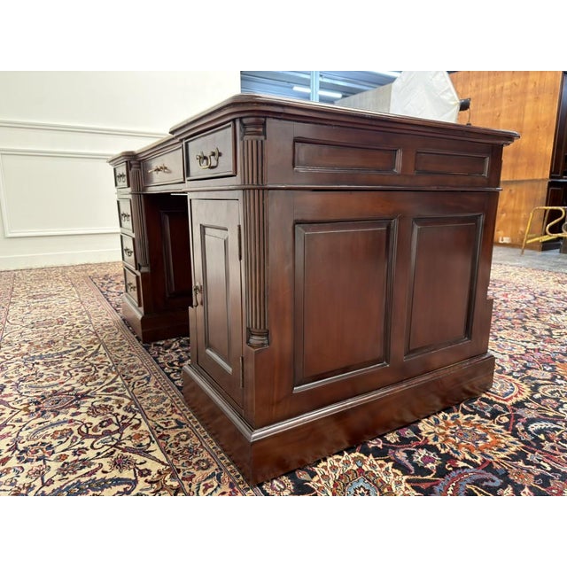 Brown English Desk in Teak For Sale - Image 8 of 18
