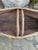 Wood Vintage 45” Textured Bark & Wood Canoe With Leather Rawhide For Sale - Image 7 of 16
